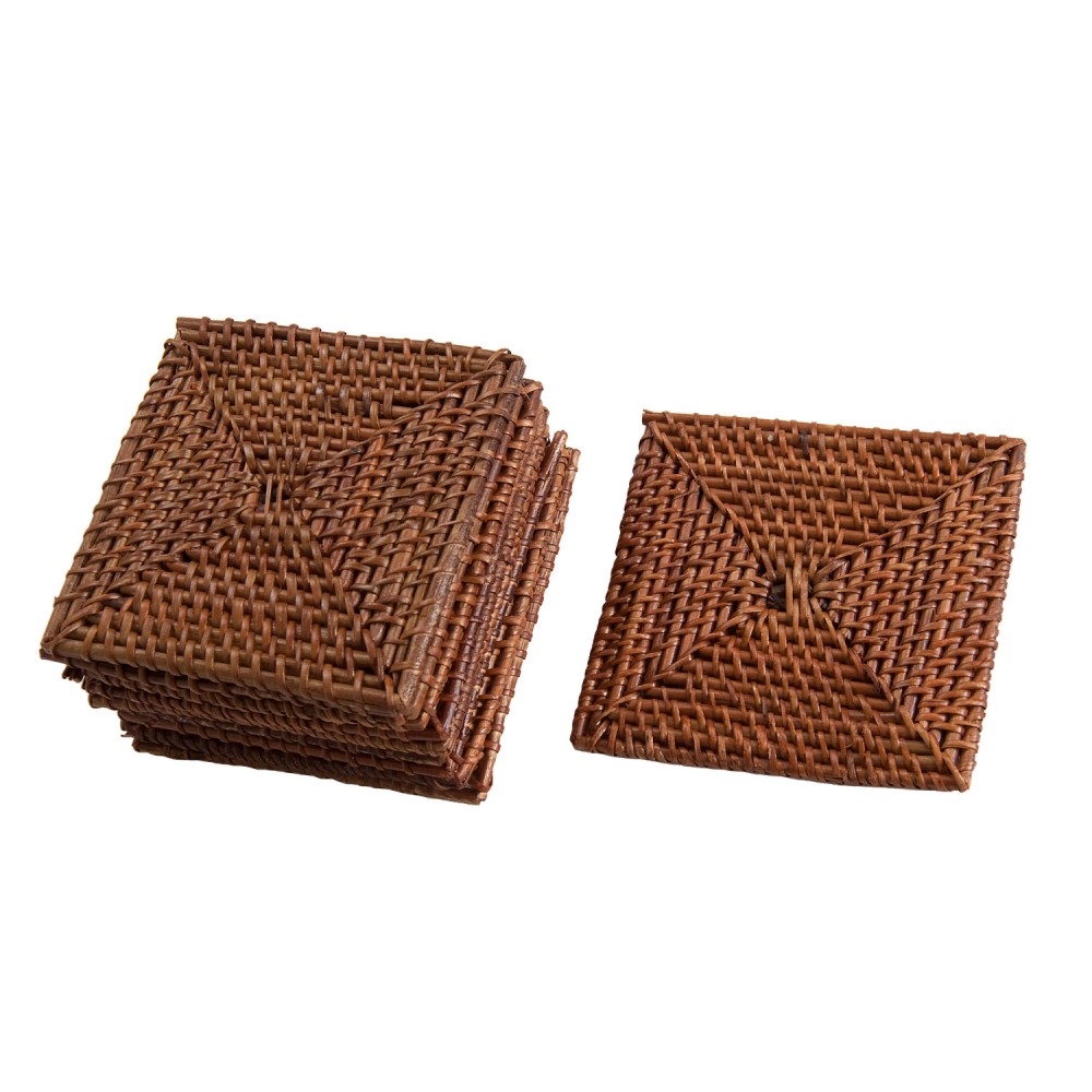 Square Rattan Coasters