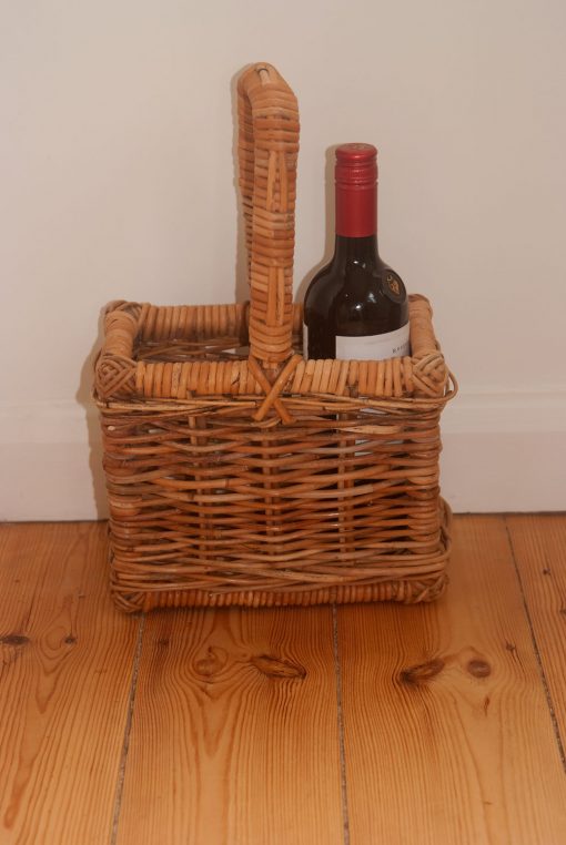 wicker bottle basket