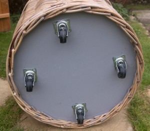 wheeled log basket