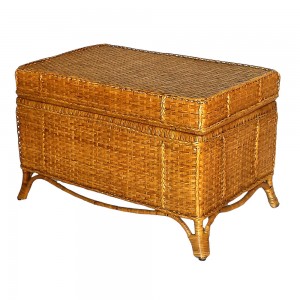 rattan trunk with legs