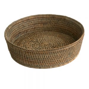 Round Grey Fruit Bowl or Oven Dish Cover