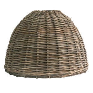 Tall Round Shaped Rattan Lampshade