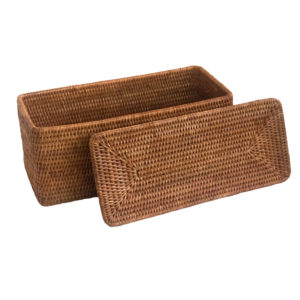 Natural Lidded Storage Box from Myanmar