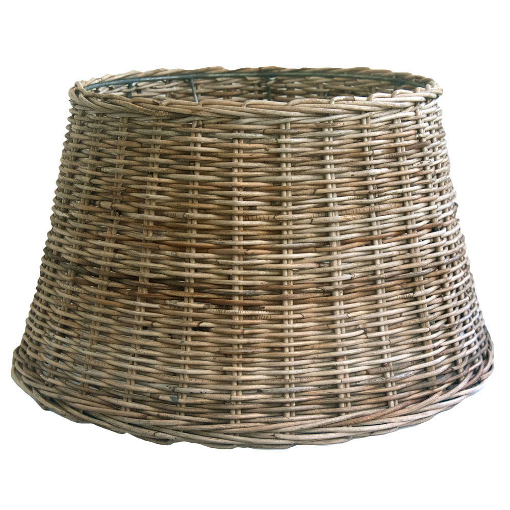 Large Round Rattan Table Or Floor Lampshade, Rattan Table Lamp Shade