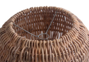 Small Round Shaped Rattan Pendant Lampshade fitting