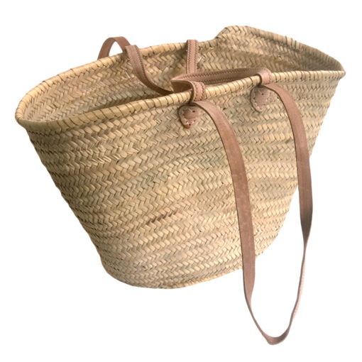French Market Shopping Basket with Long and Short Handles