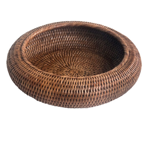 Round Natural Shaped Rattan Bowl