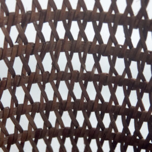 Grey Rattan Wastepaper Basket