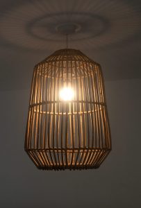 Tall Cylindrical Lampshade Alight