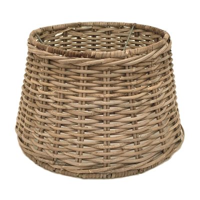 Small split-rattan table or floor lampshade