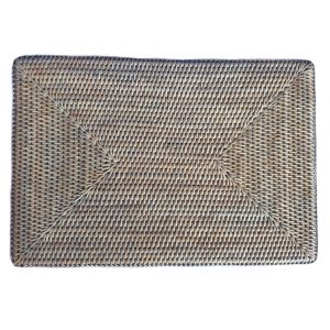 Large Grey Placemat from Myanmar