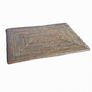 Grey Rattan Placemat
